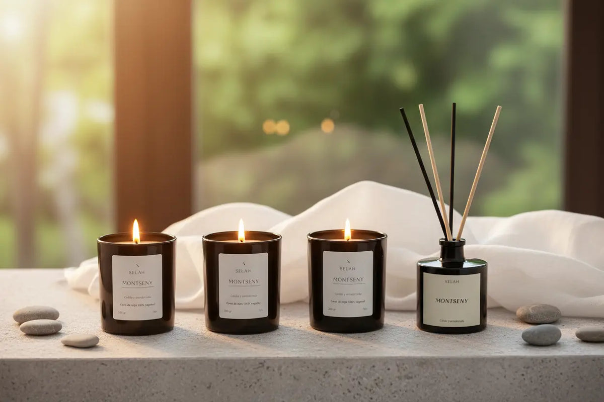 MONTSENY – 3 velas + 1 mikado